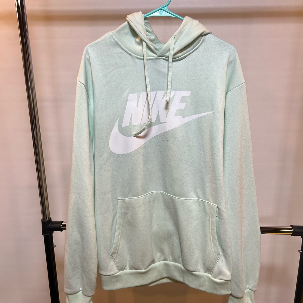 Nike Men's Mint Green Hoodie